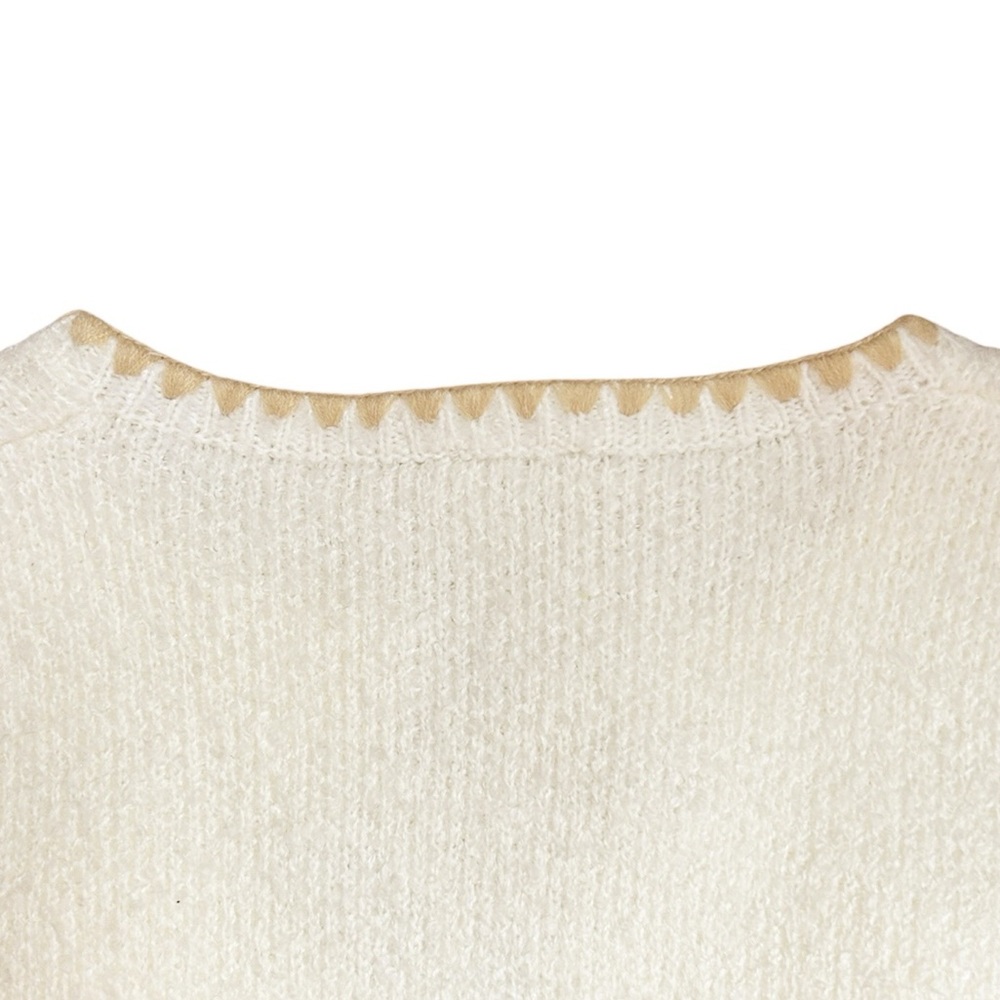 Sioni Lady Cardigan Ivory Size Large NWT - Picture 7 of 10